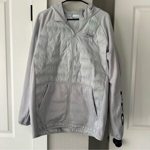 Men’s Columbia Light Gray Hooded Jacket